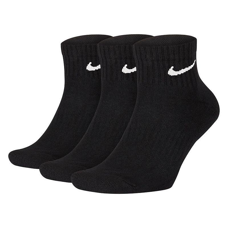 Women's Nike 3-Pack Everyday Cushioned Ankle Socks, Size: Medium, Neutral Product Image