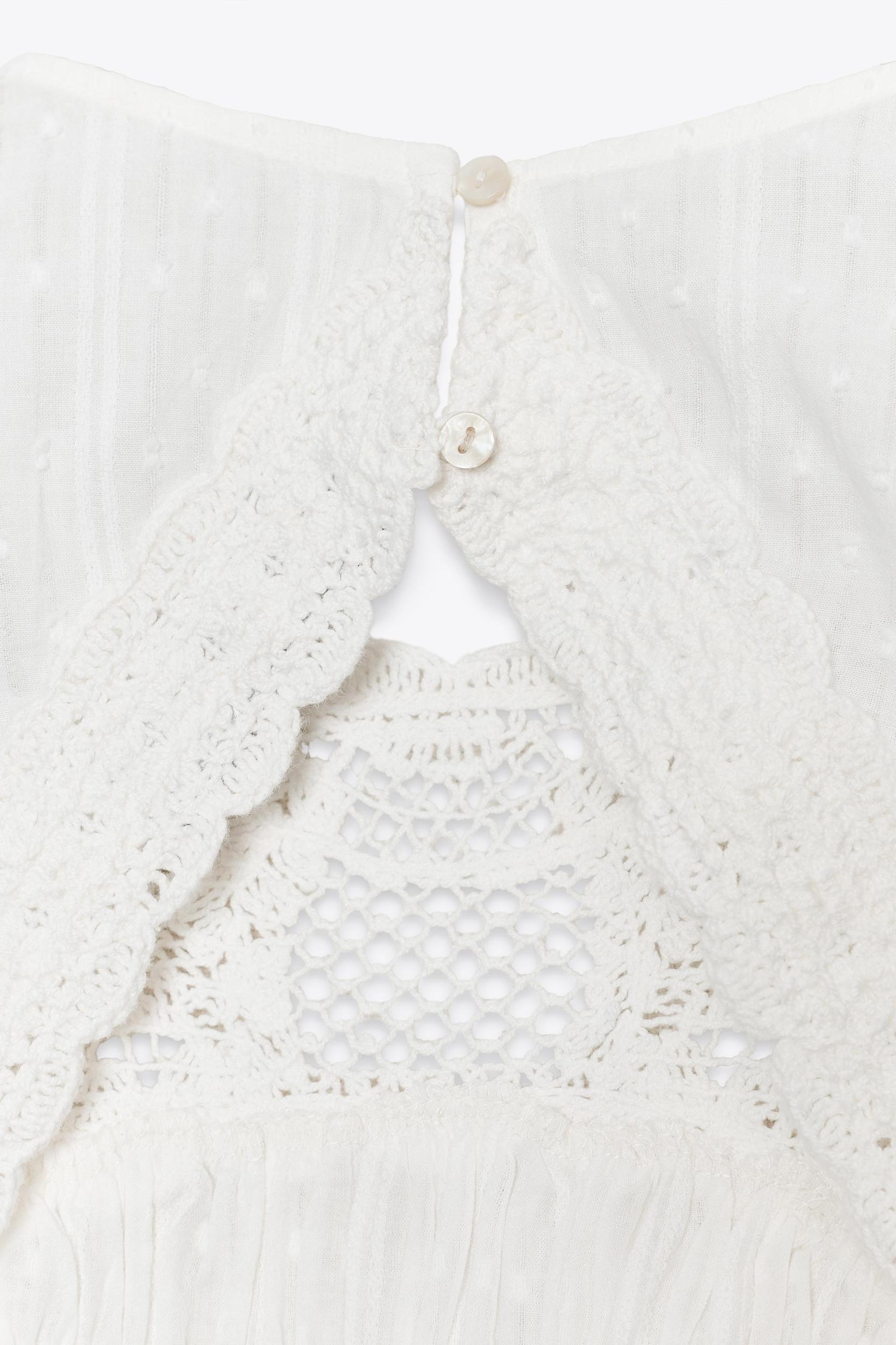 OPEN BACK CROCHET COMBINATION TOP Product Image