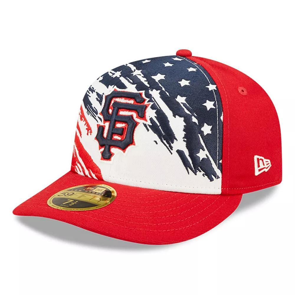 Men's New Era Red San Francisco Giants 2022 4th of July Low Profile 59FIFTY Fitted Hat, Size: 7 3/4 Product Image