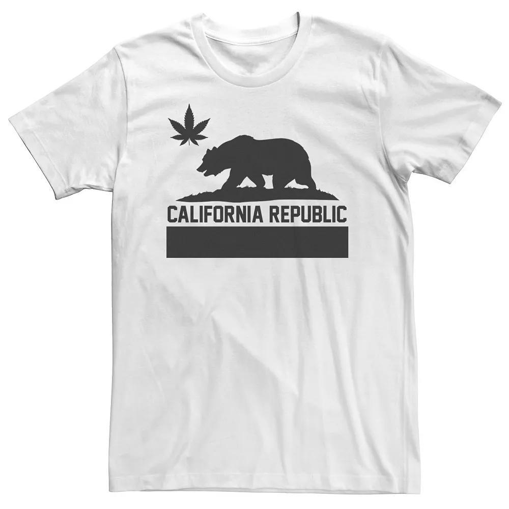 Big & Tall Alternate California Republic Flag Stamp Tee, Men's, Size: 3XL, White Product Image