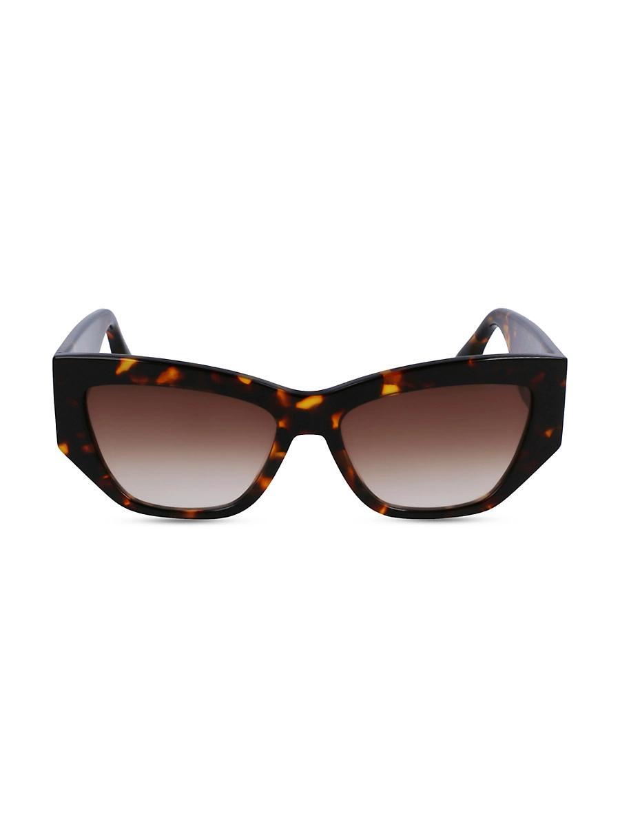 Sculptural Boxy Acetate Cat-Eye Sunglasses Product Image