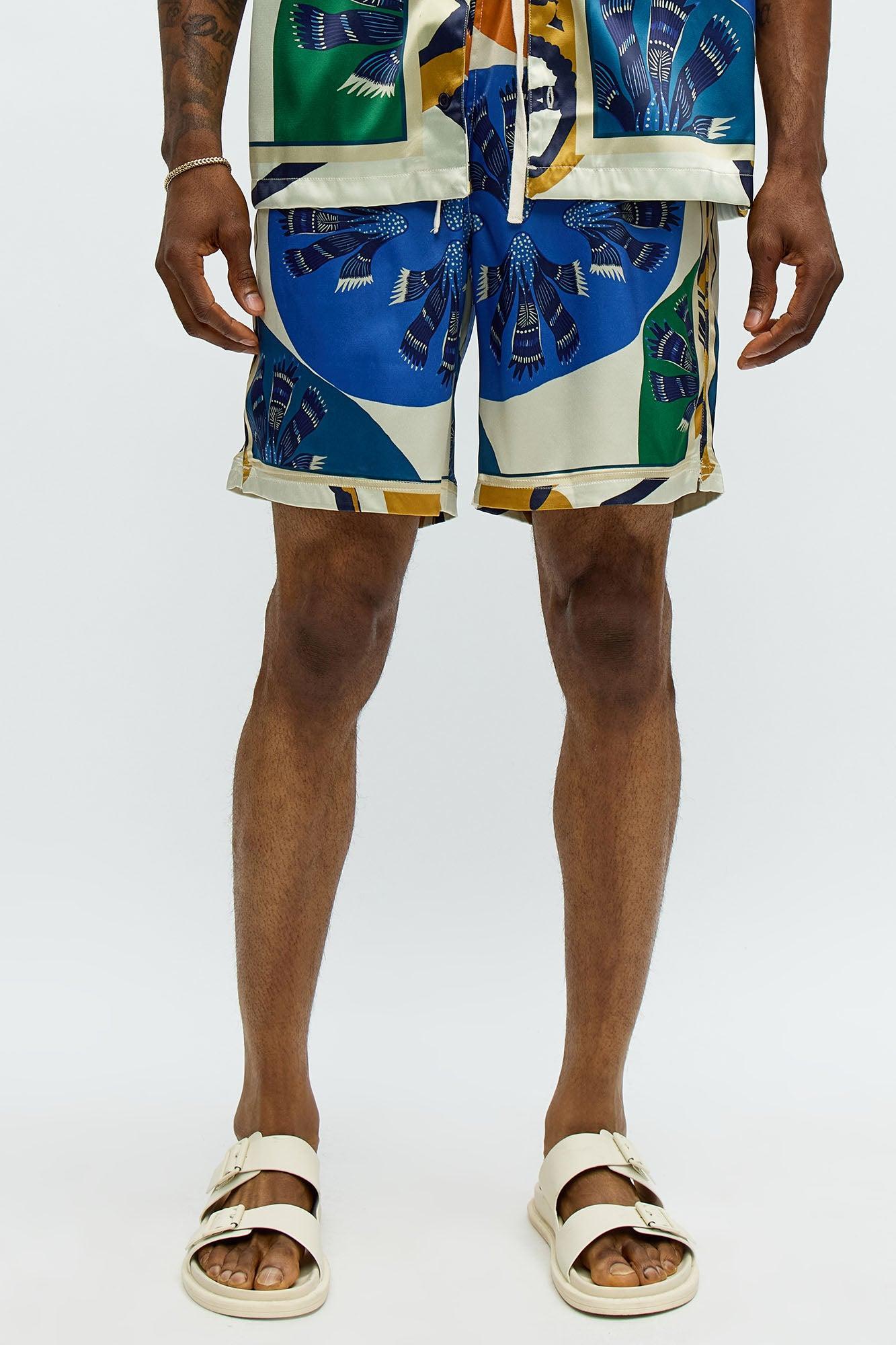 Relaxed Sea Vibe Shorts - Multi Color Product Image