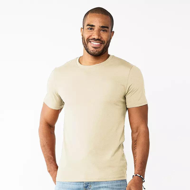Men's Sonoma Goods For Life® Supersoft Crewneck Tee, Size: XL, Graceful Beige Product Image