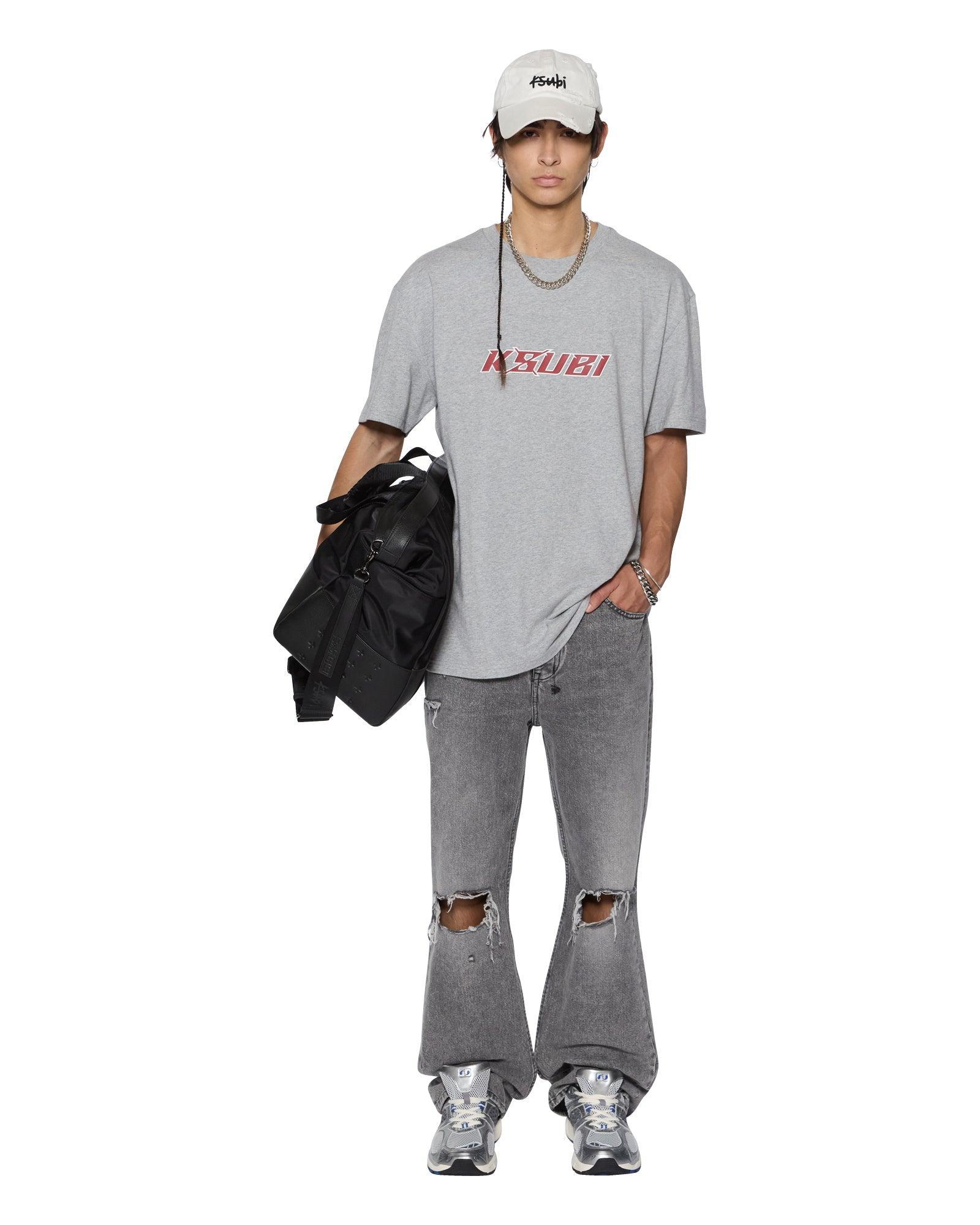 STINGER BIGGIE SS TEE GREY MARLE Male Product Image