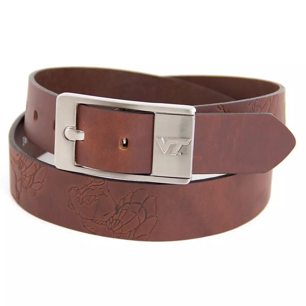 Men's Virginia Tech Hokies Brandish Leather Belt, Size: 36, Team Product Image