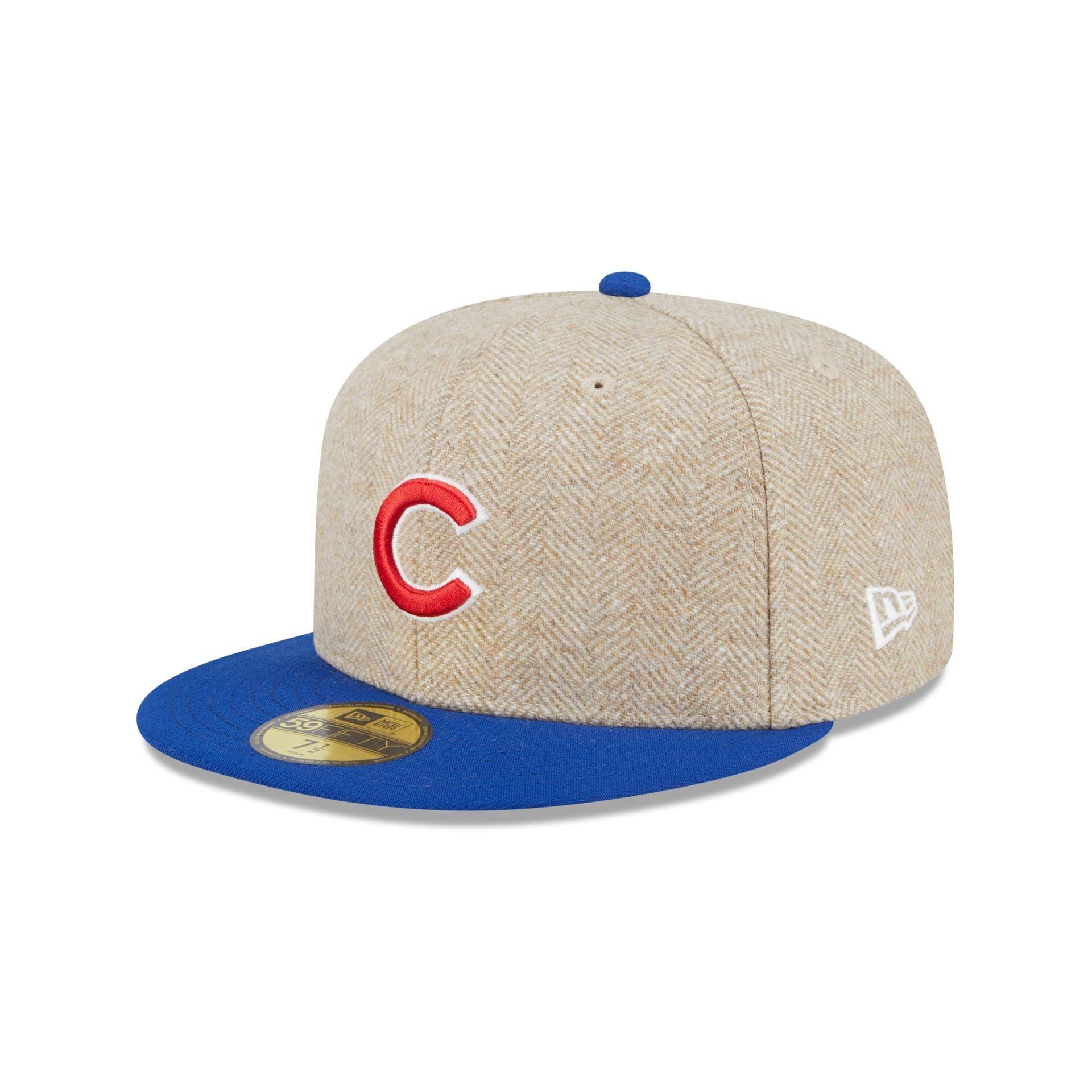Chicago Cubs Herringbone Moon 59FIFTY Fitted Hat Male Product Image
