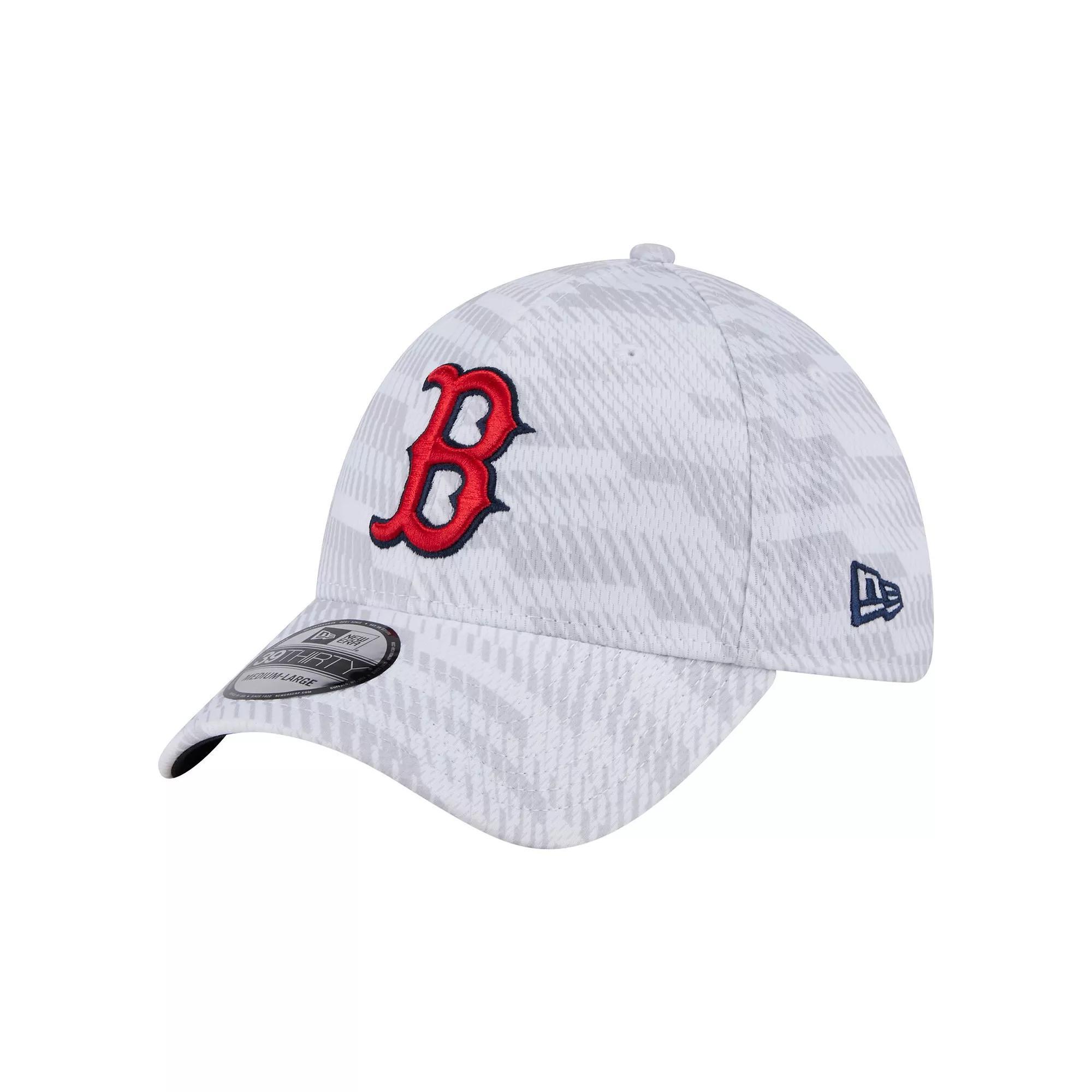 Men's New Era  White Boston Red Sox Graded 39THIRTY Stretch Fit Hat, Size: Medium/Large Product Image