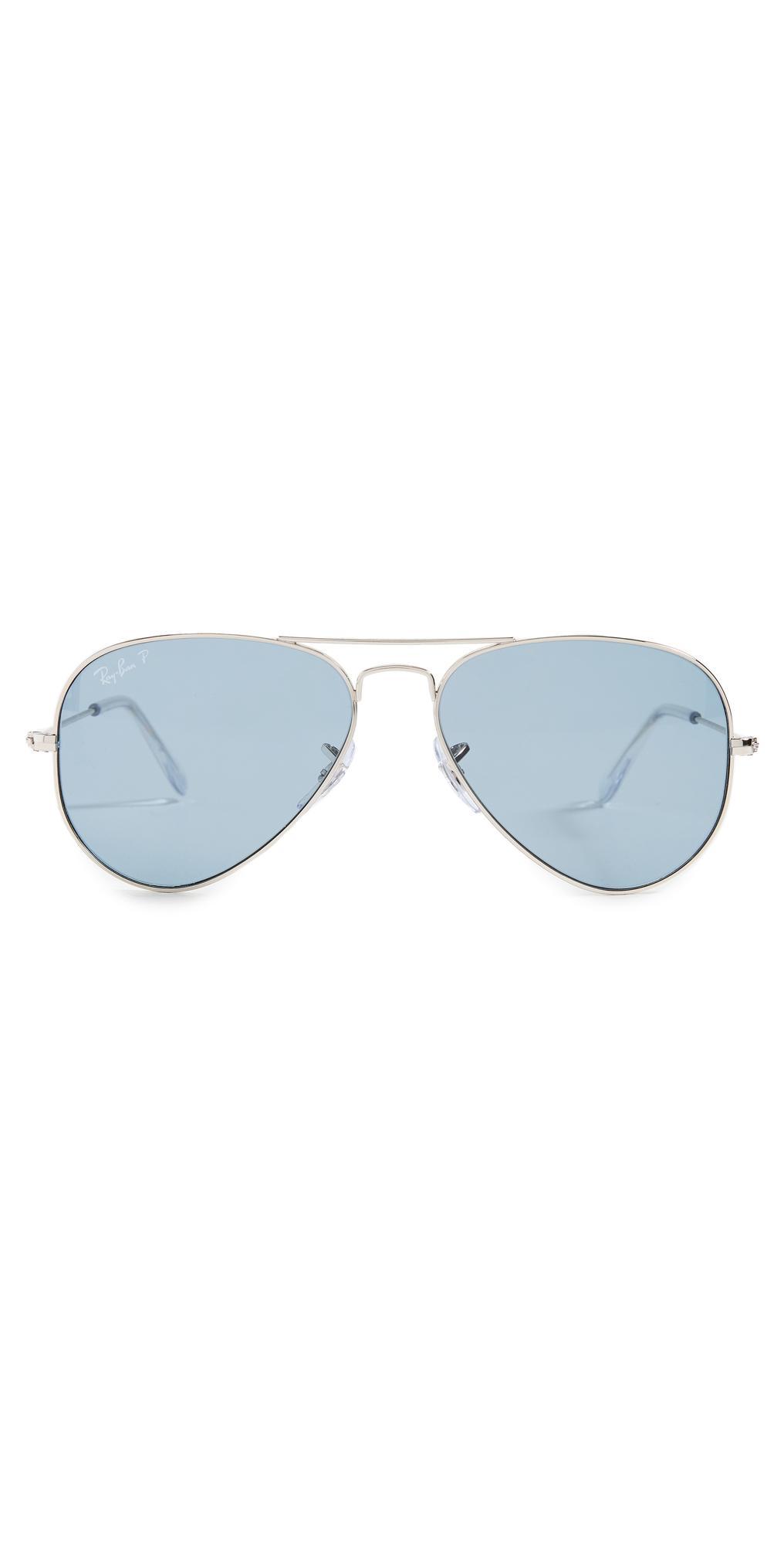 Ray-Ban Unisex 58mm Gradient Aviator Sunglasses in Black at Nordstrom Product Image