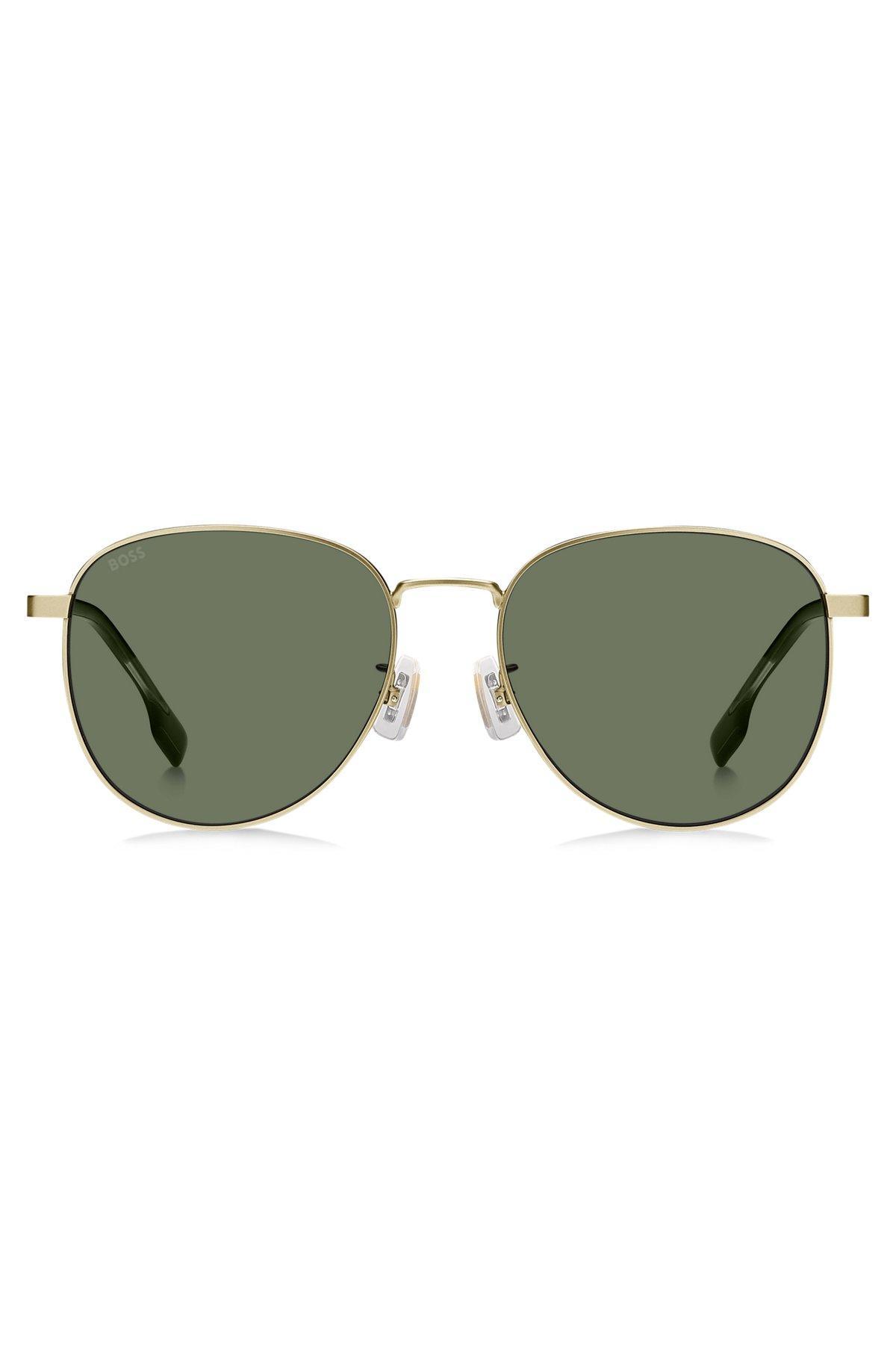 Gold-tone sunglasses with titanium temples Product Image