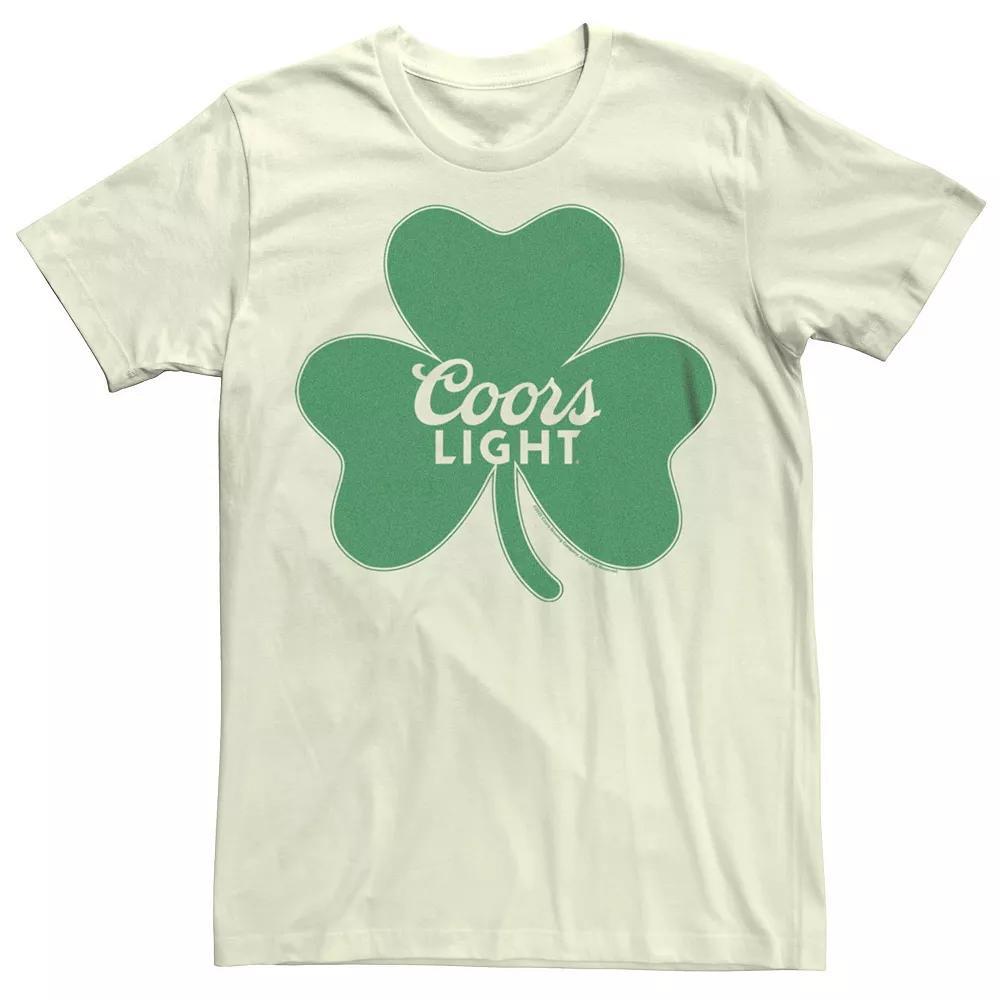 Men's Coors Light Logo Shamrock Tee, Size: Large, Natural Product Image