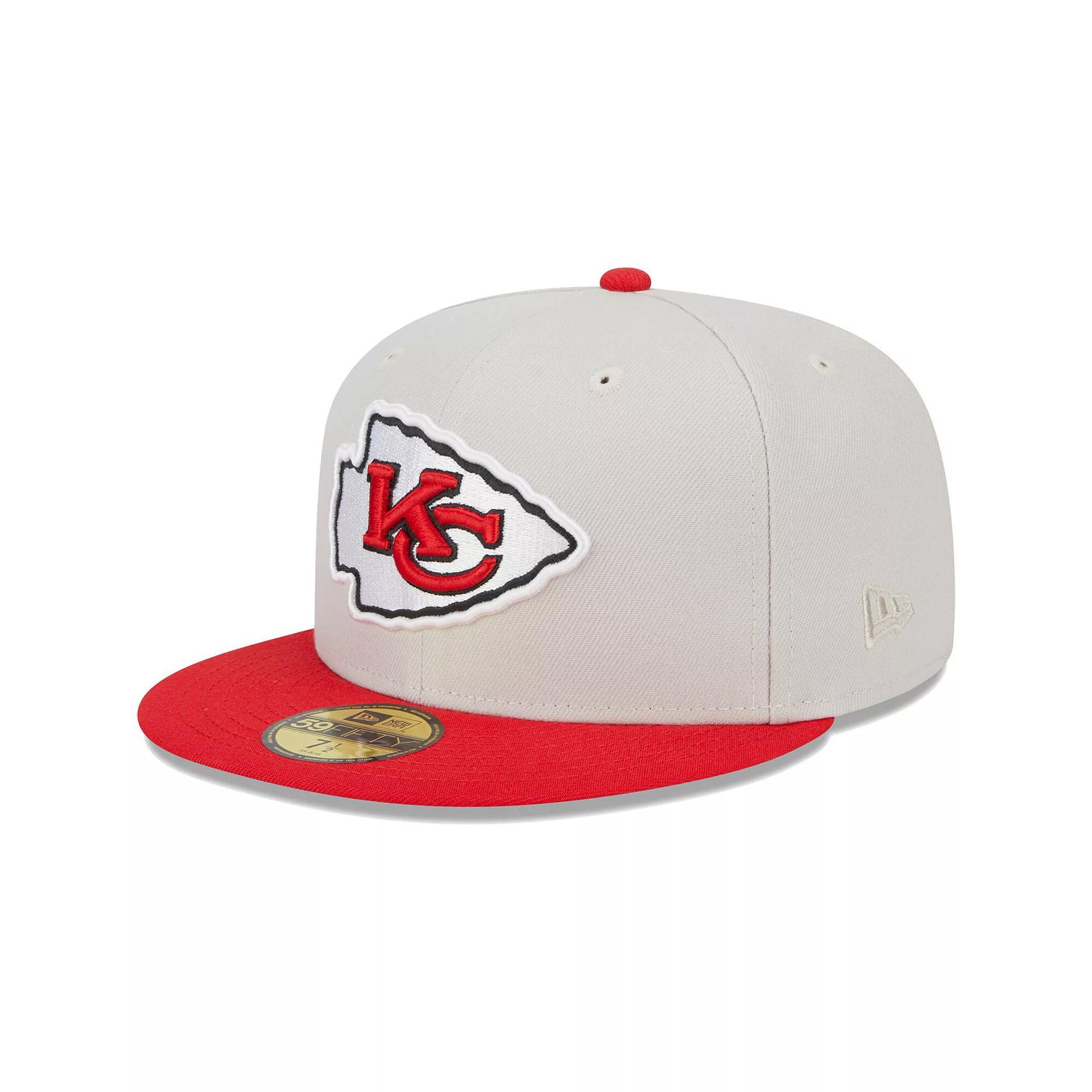 Mens New Era Khaki/Red Kansas City Chiefs Super Bowl Champions Patch 59FIFTY Fitted Hat Product Image