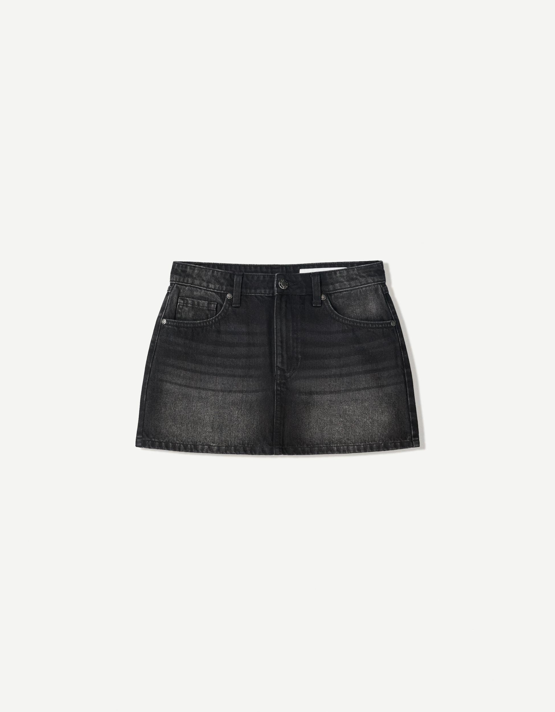 Denim mini skirt Product Image