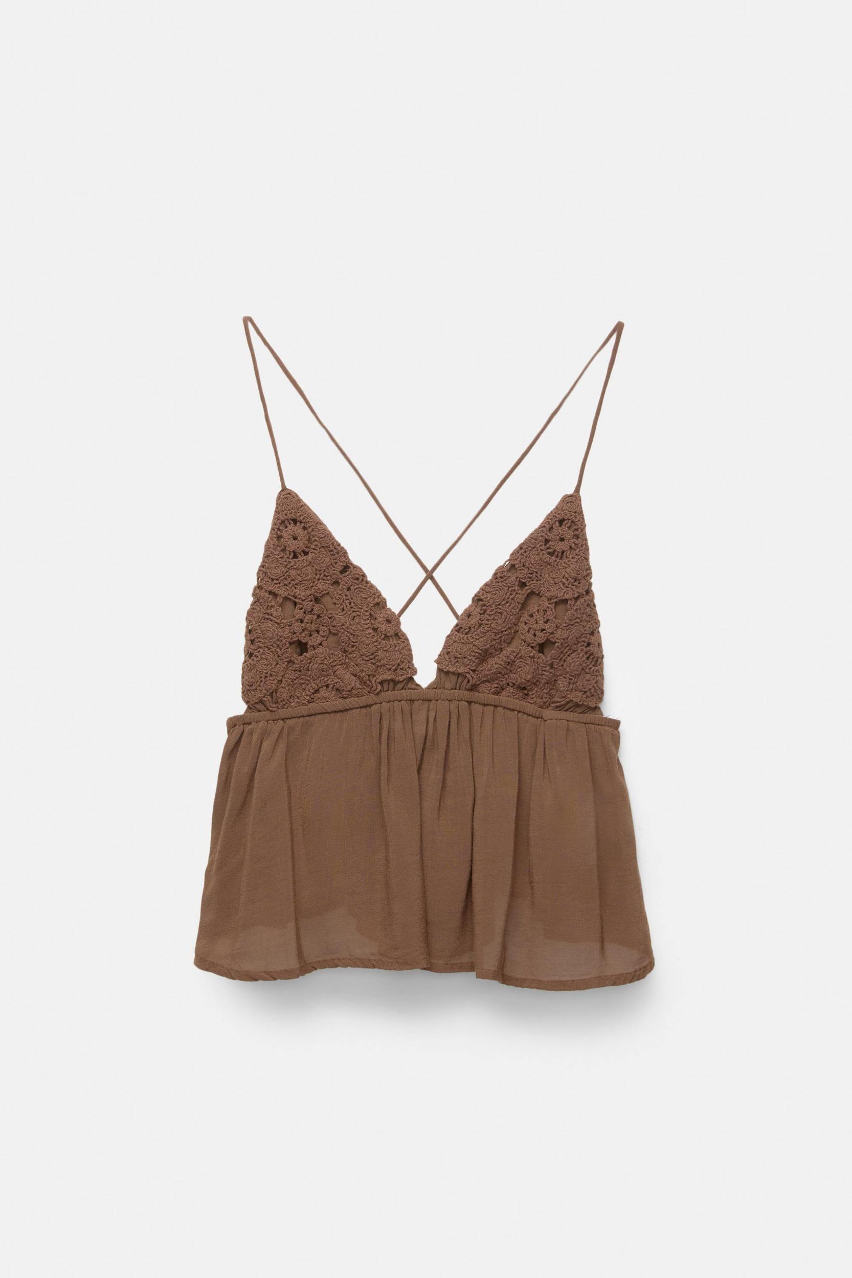 Crochet strappy top Product Image