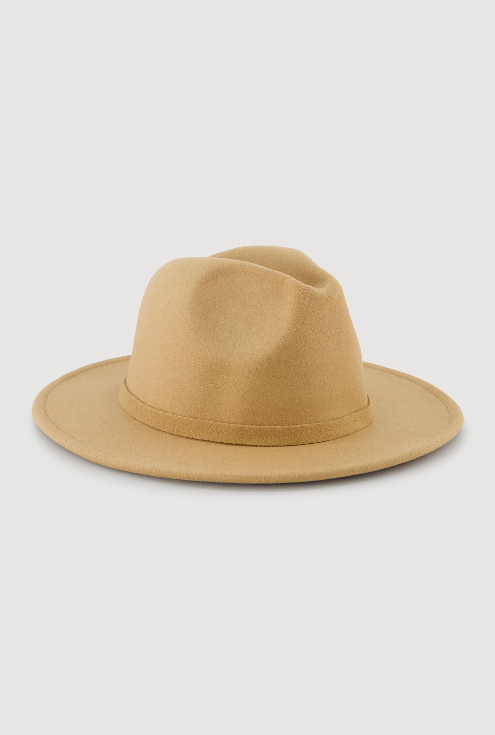 Stylish Faux Suede Panama Hat Female Product Image