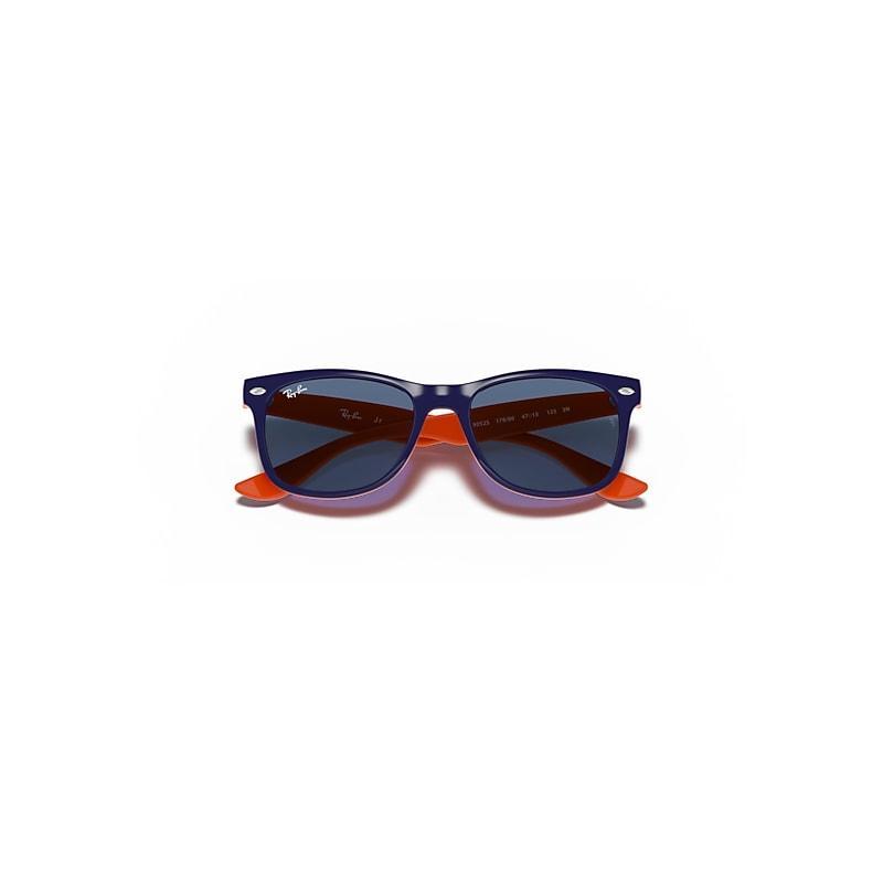 Ray-Ban New Wayfarer Kids Sunglasses Frame Blue Lenses Product Image