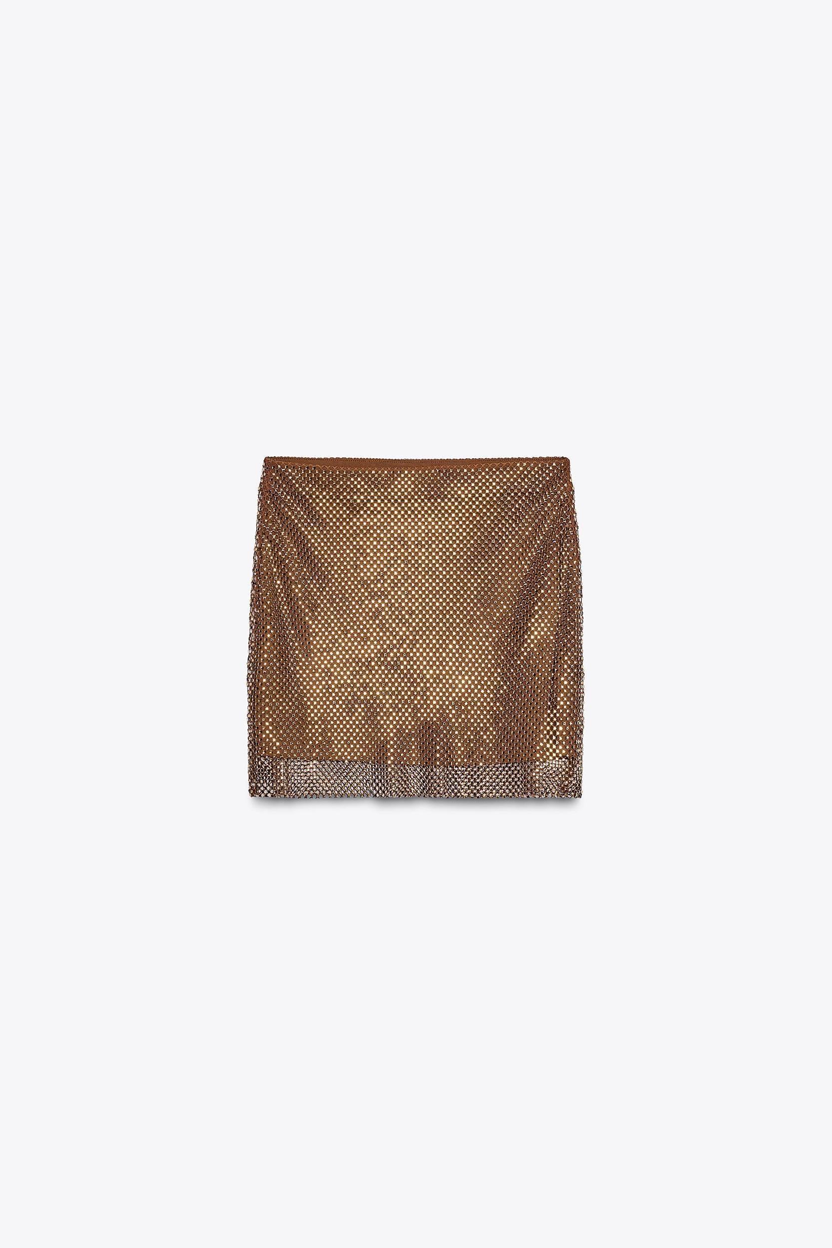 RHINESTONE MINI SKIRT Product Image