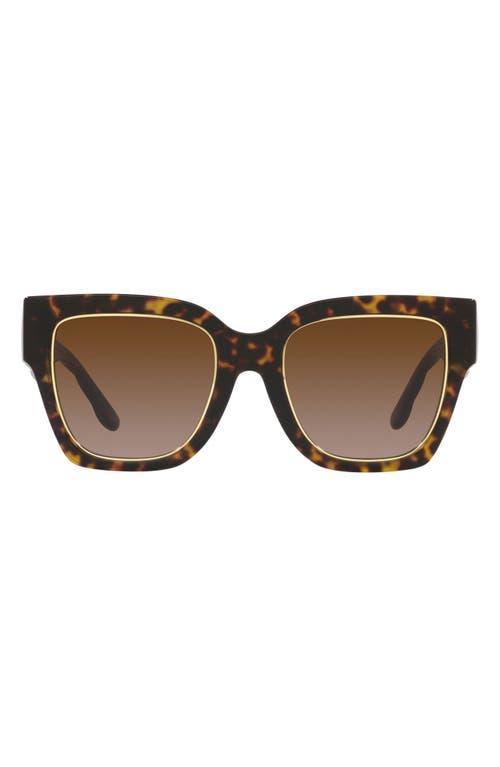 Tory Burch Womens Ty7180u 52mm Tortoise Square Sunglasses Product Image