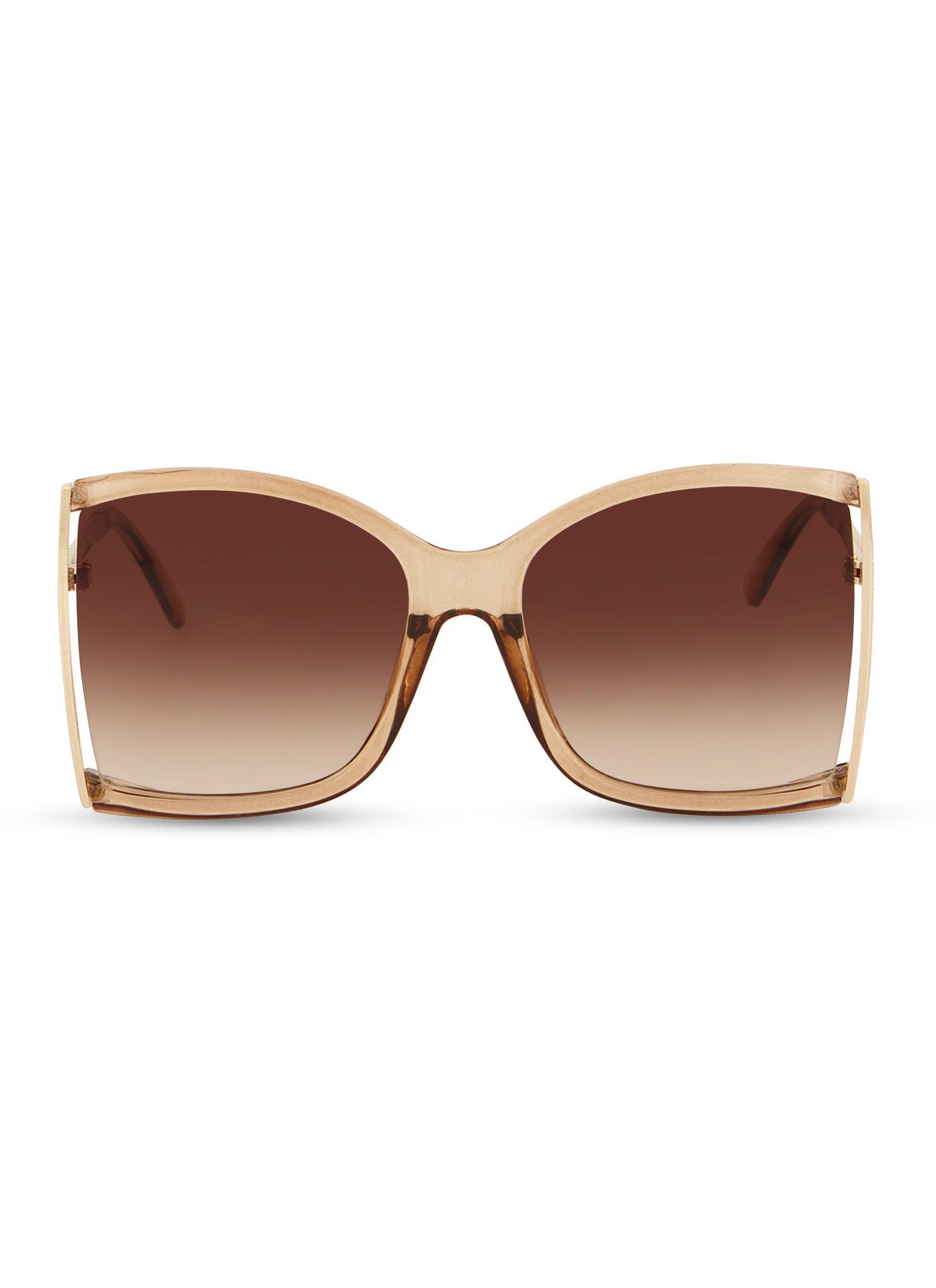 Metallic Frame Detail Sunglasses Female Product Image