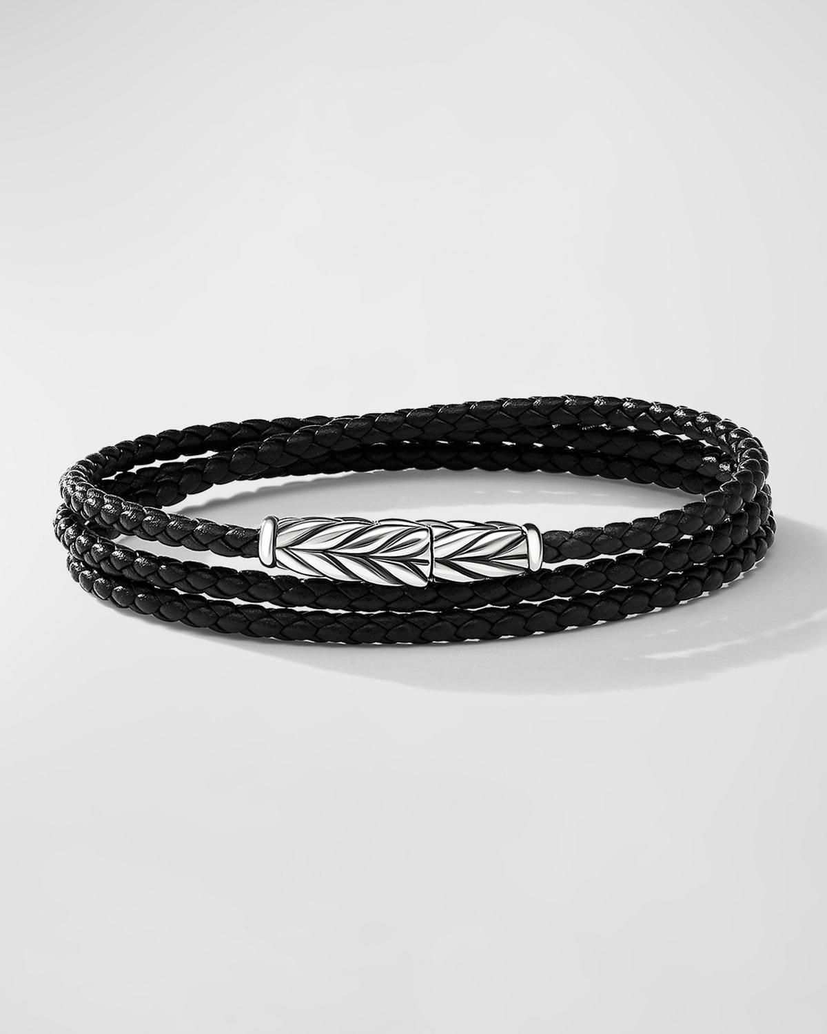 David Yurman Mens Chevron Triple Wrap Bracelet Product Image