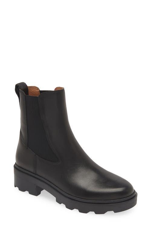 Madewell The Wyckoff Chelsea Lugsole Boot in Leather (Chocolate Raisin) Women's Boots Product Image