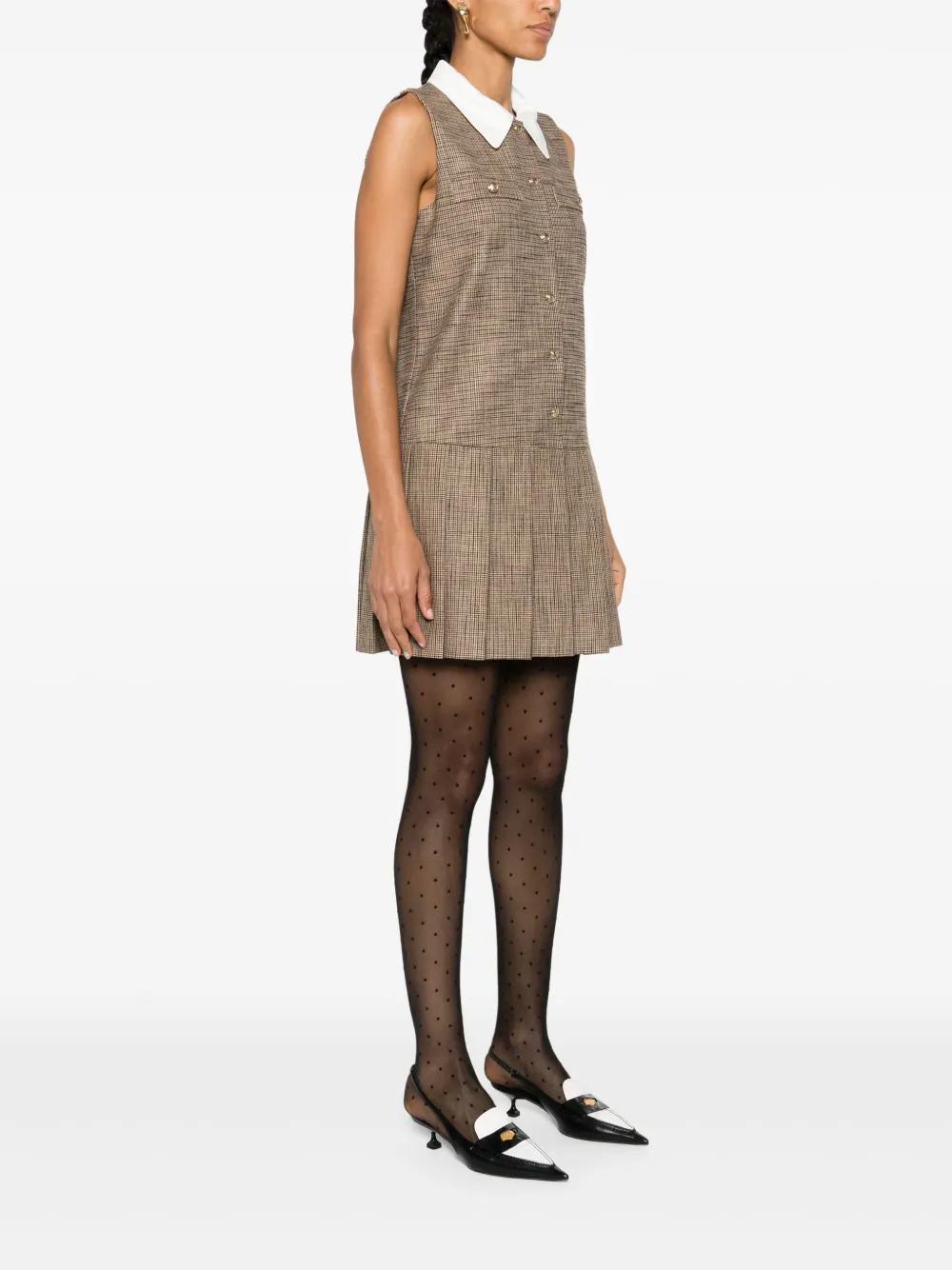houndstooth-pattern mini dress Product Image