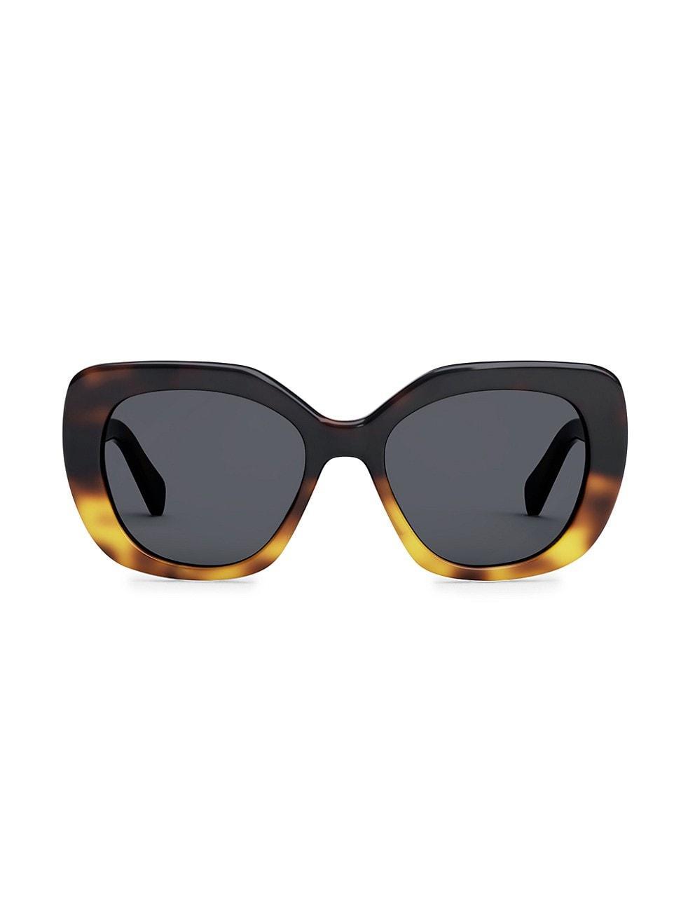 Womens 55MM Butterfly Round Sunglasses Product Image