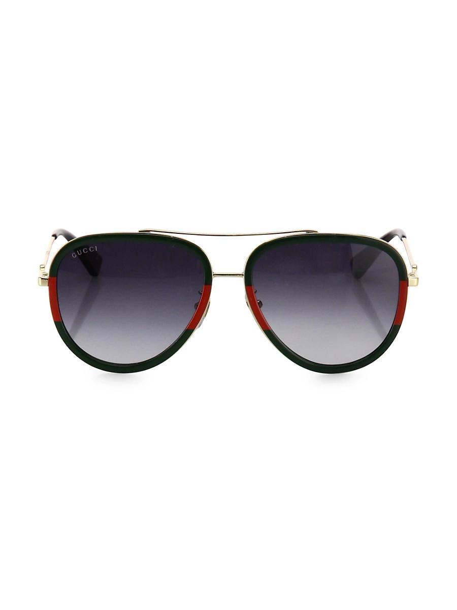 Web Aviator Sunglasses, Green/Red/Green Product Image