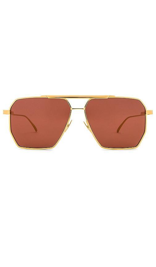 Womens 60MM Trapezoid Sunglasses Product Image