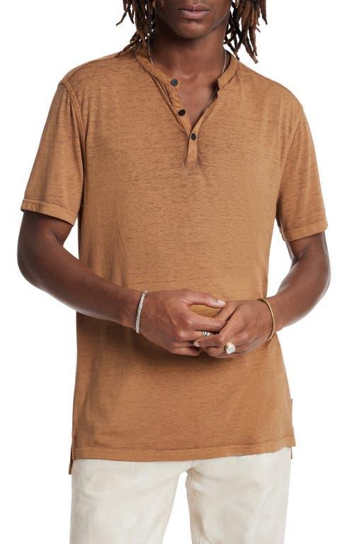 John Varvatos Duke Henley (Spruce) Men's Clothing Product Image