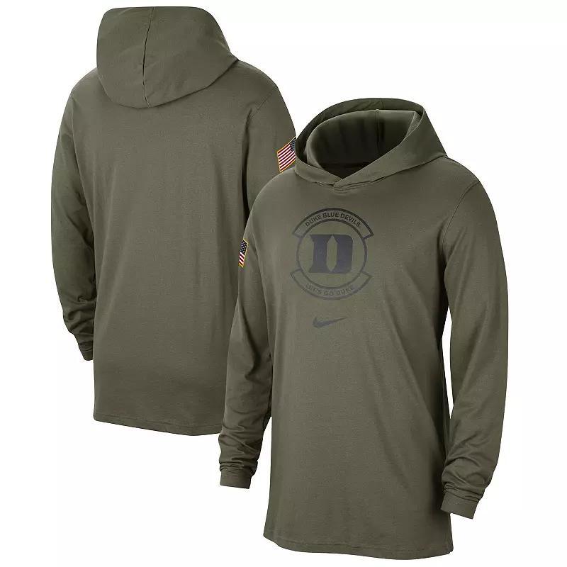 Men's Nike Olive Ohio State Buckeyes Military Pack Long Sleeve Hoodie T-Shirt, Size: Medium, Team Product Image