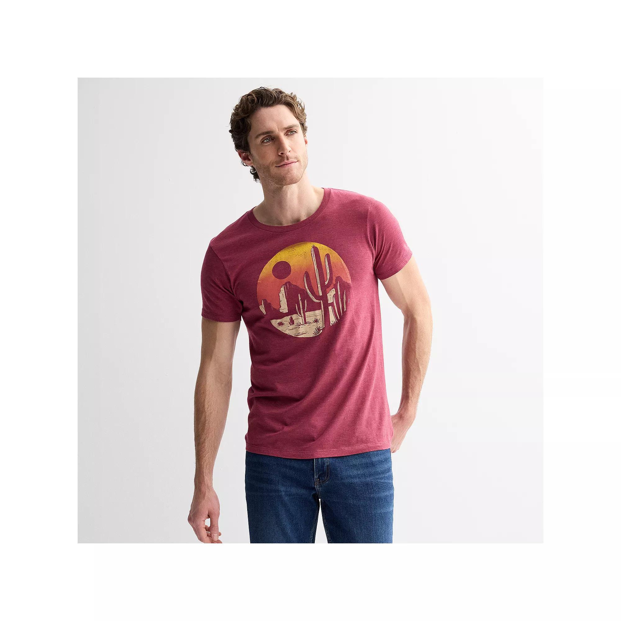 Men's Desert Dunes Graphic Tee, Size: Medium, Red Product Image
