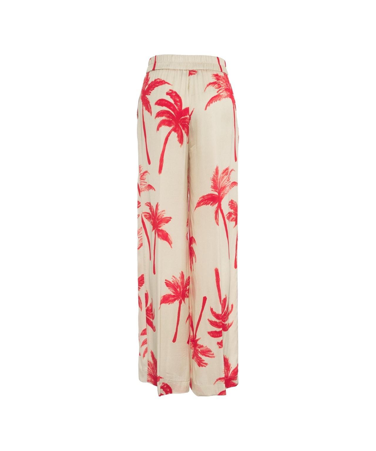 Satin pants with print Product Image