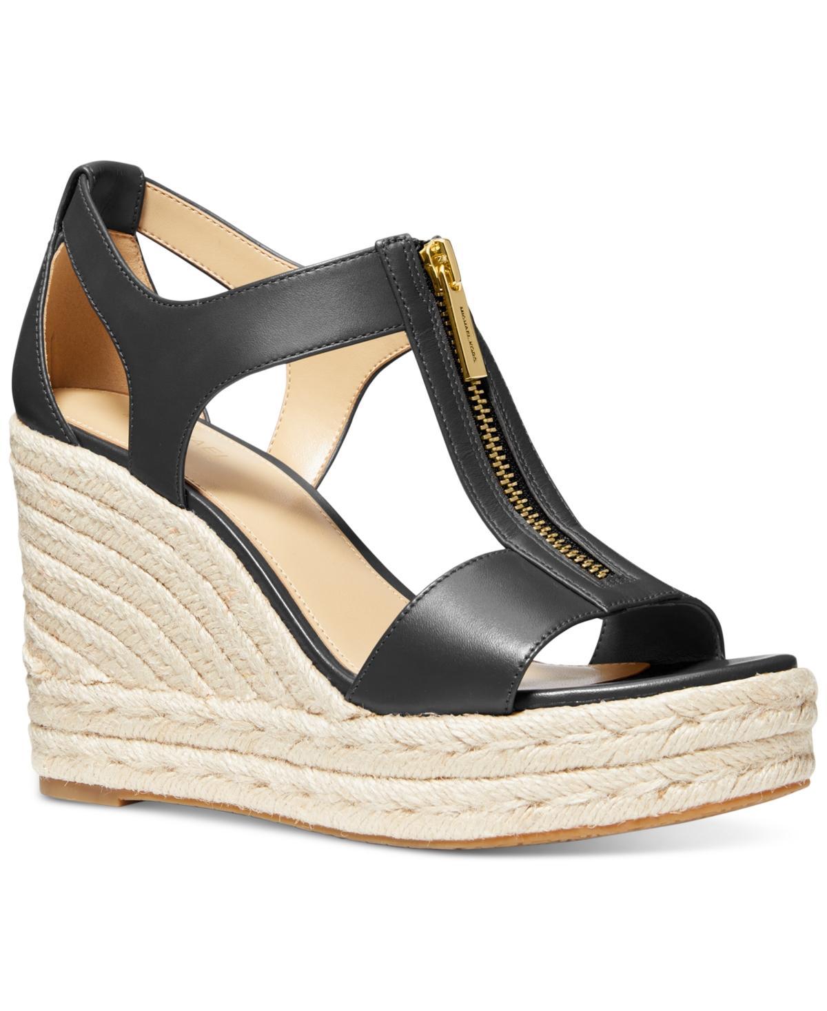 MICHAEL Michael Kors Berkley Mid Wedge (Denim) Women's Shoes Product Image