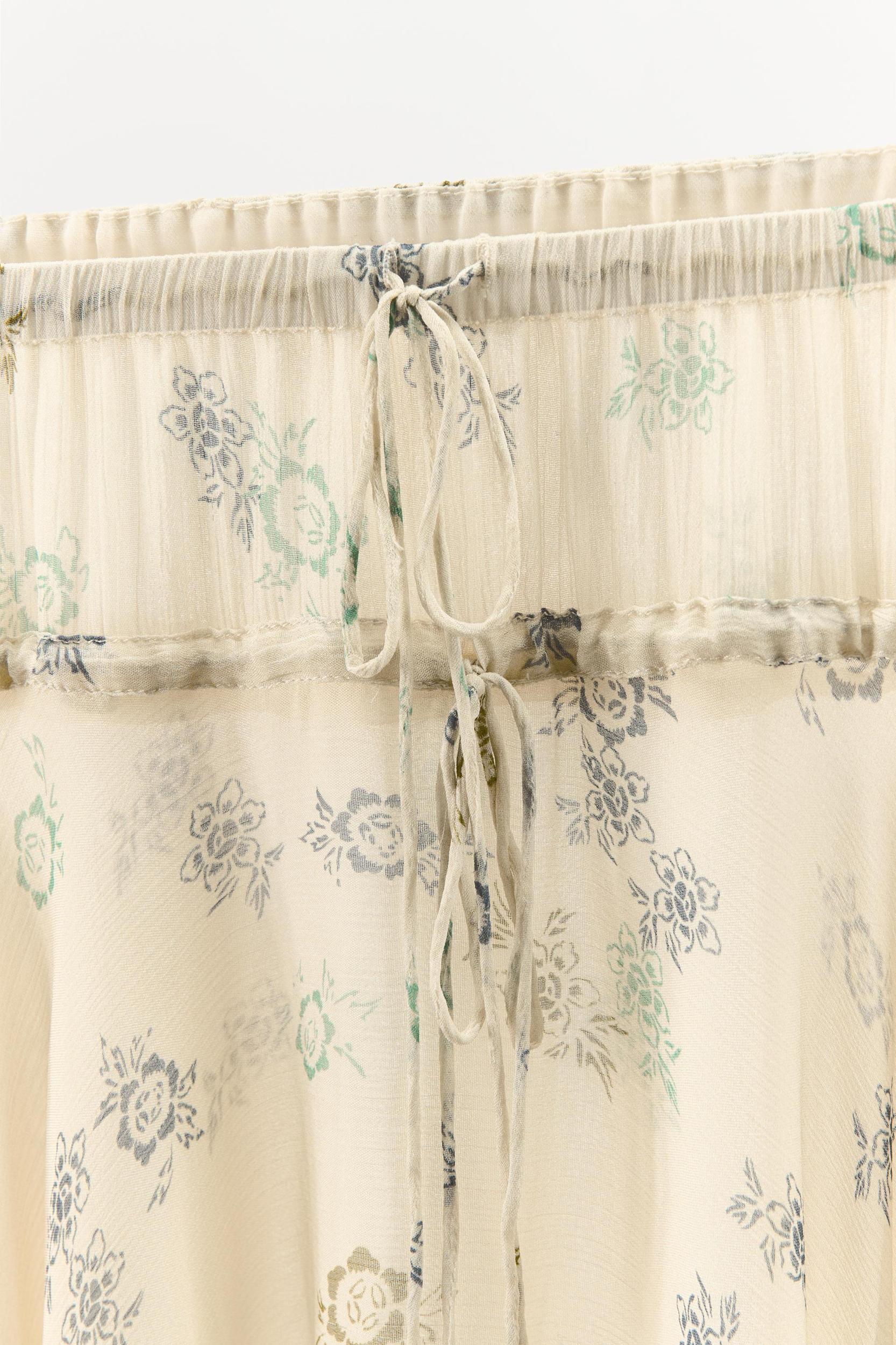 PRINTED ASYMMETRIC SKIRT Product Image