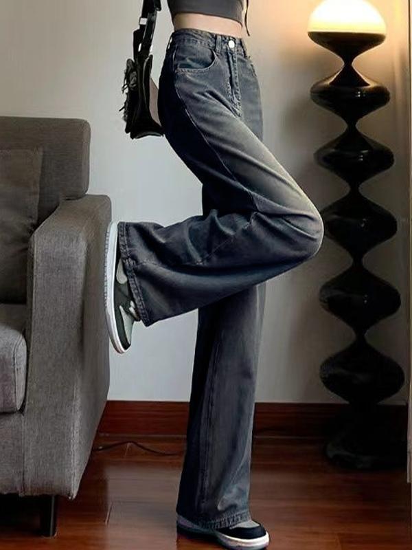 Versatile High Rise Boyfriend Jeans Product Image