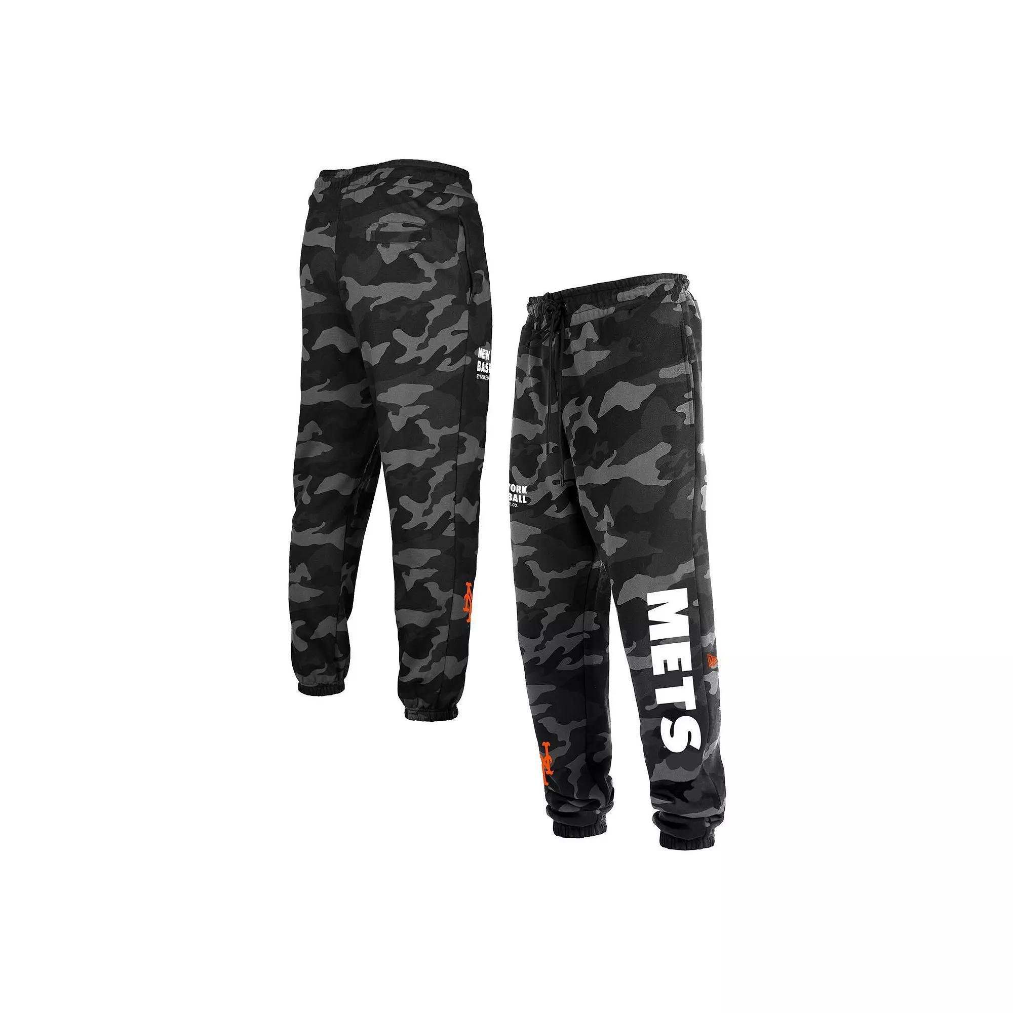 Men's New Era Black New York Mets Camo Jogger Pants, Size: 3XL Product Image