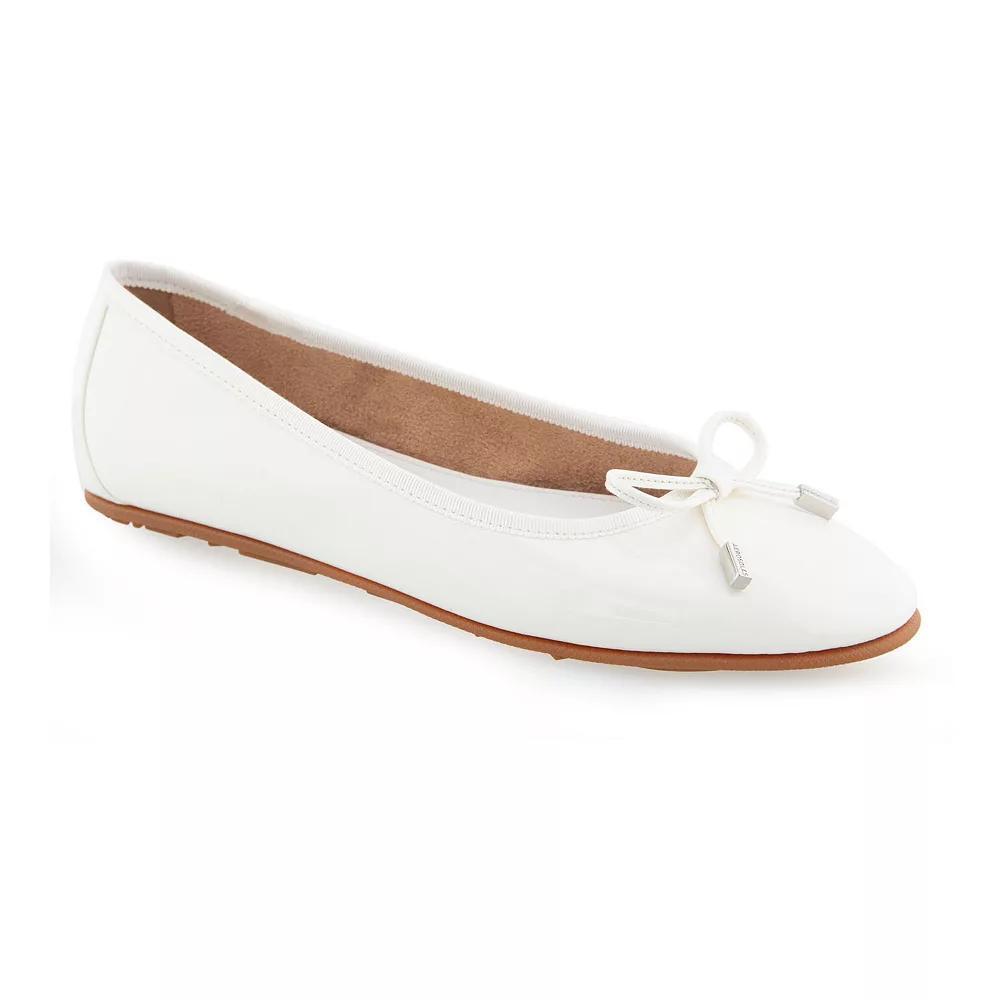 Aerosoles Pia Women's Ballet Flats, Size: 9, White Patent Pu Product Image