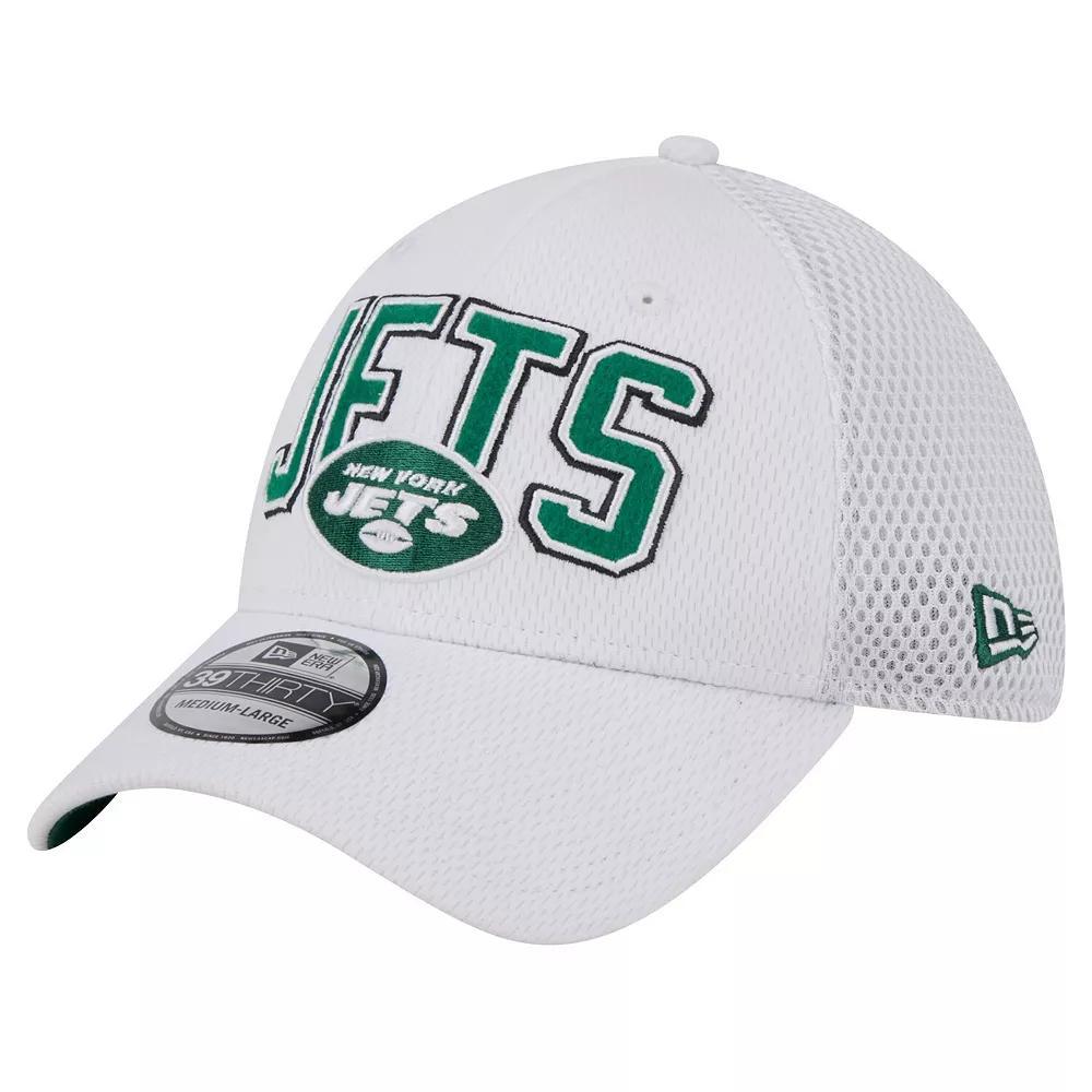 Men's New Era White New York Jets Breakers 39THIRTY Flex Hat, Size: Large/XL Product Image