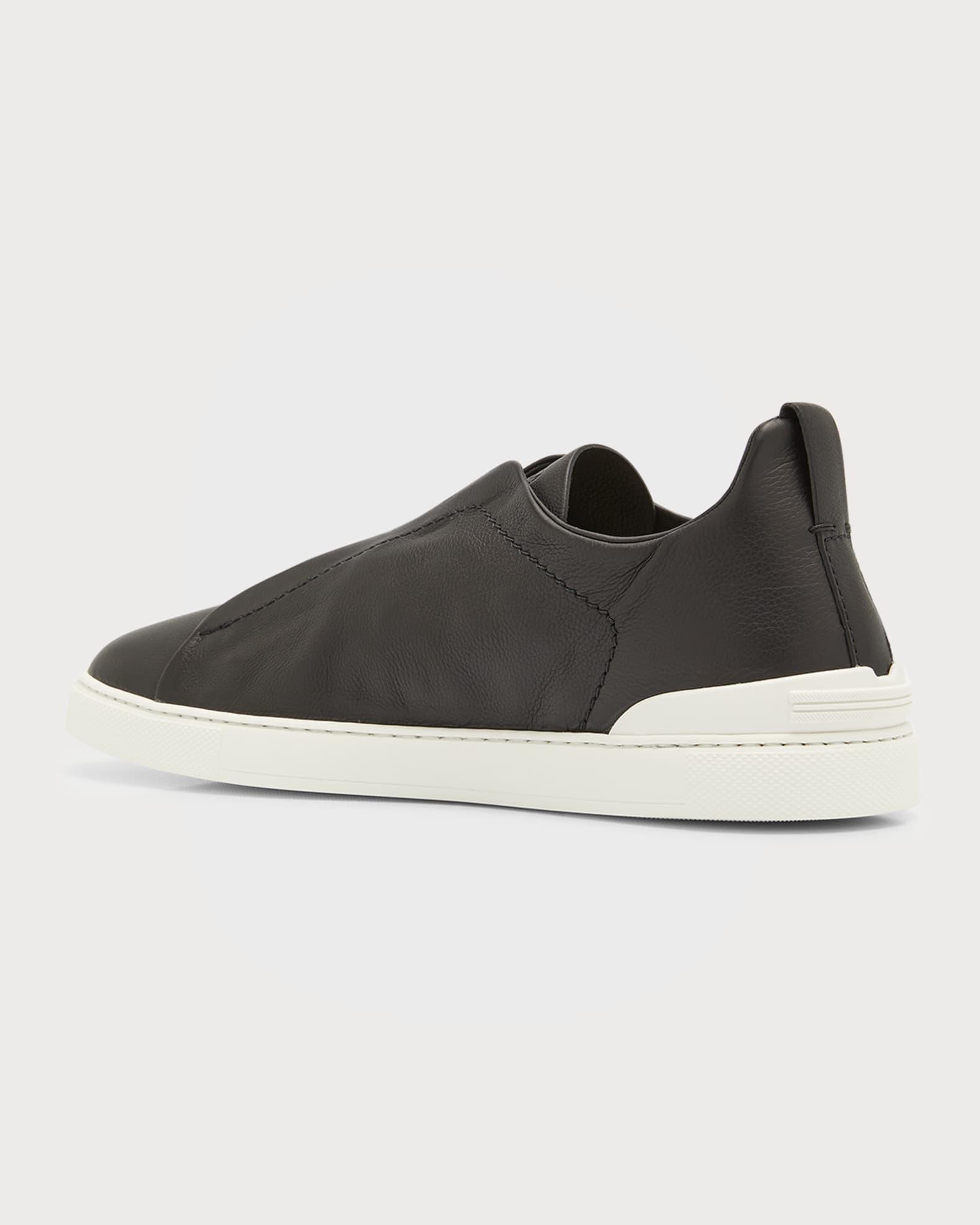 Men's Triple Stitch SECONDSKIN Leather Slip-On Sneakers Product Image