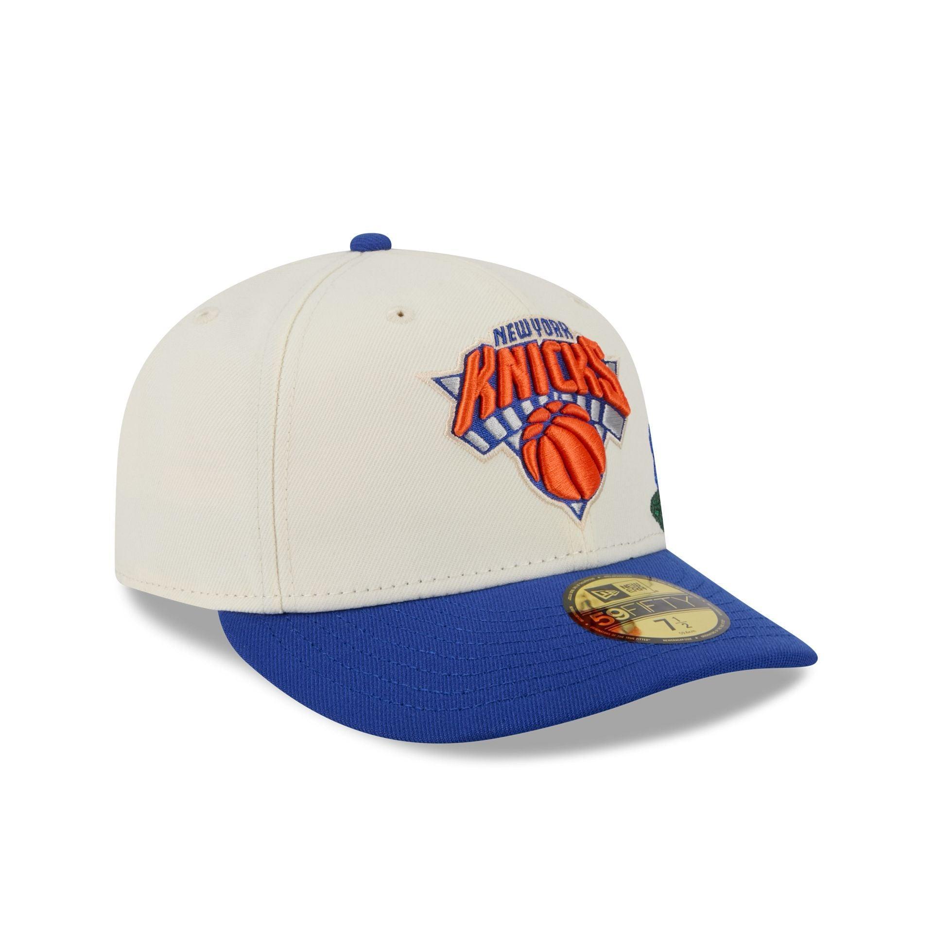 New York Knicks Tonal Florals White 59FIFTY Fitted Hat Male Product Image