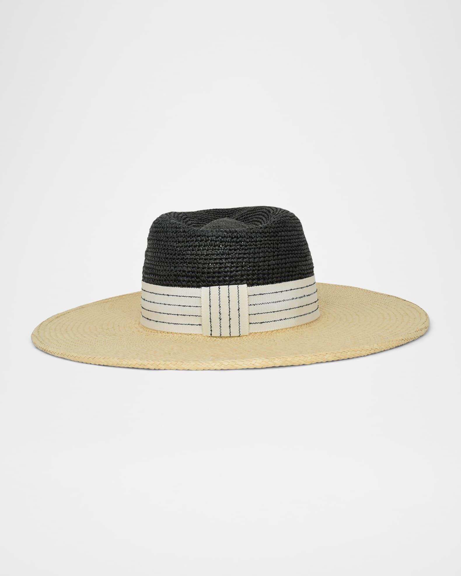 Thalia Grosgrain Wide Brim Fedora Product Image