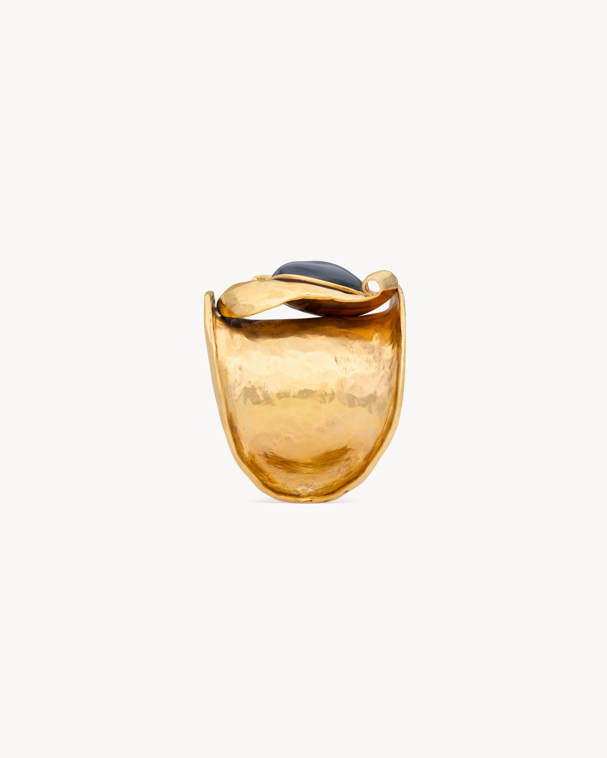petal cuff in resin and metal Product Image