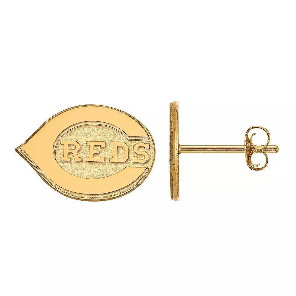 LogoArt Sterling Silver Cincinnati Reds Mini Stud Earrings, Women's, Size: 10MM Product Image