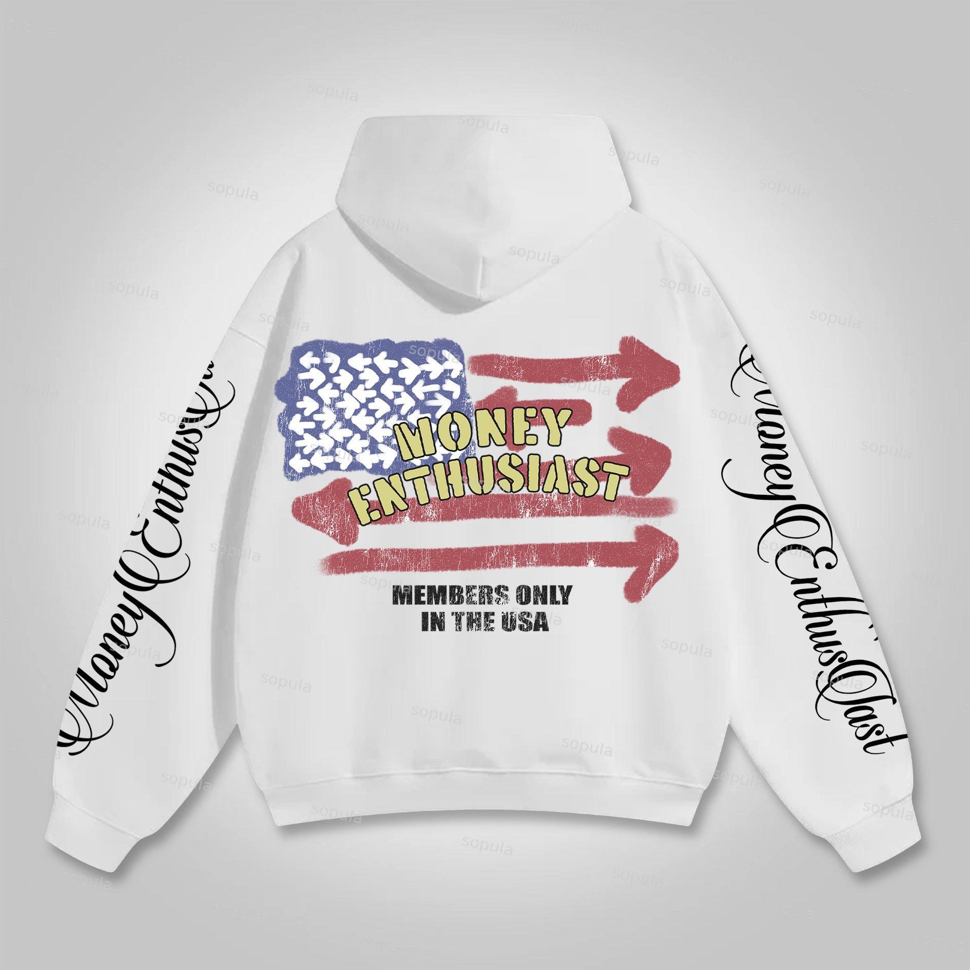 Sopula Street Money Enthusiast Graphics Pocket Hoodie Product Image