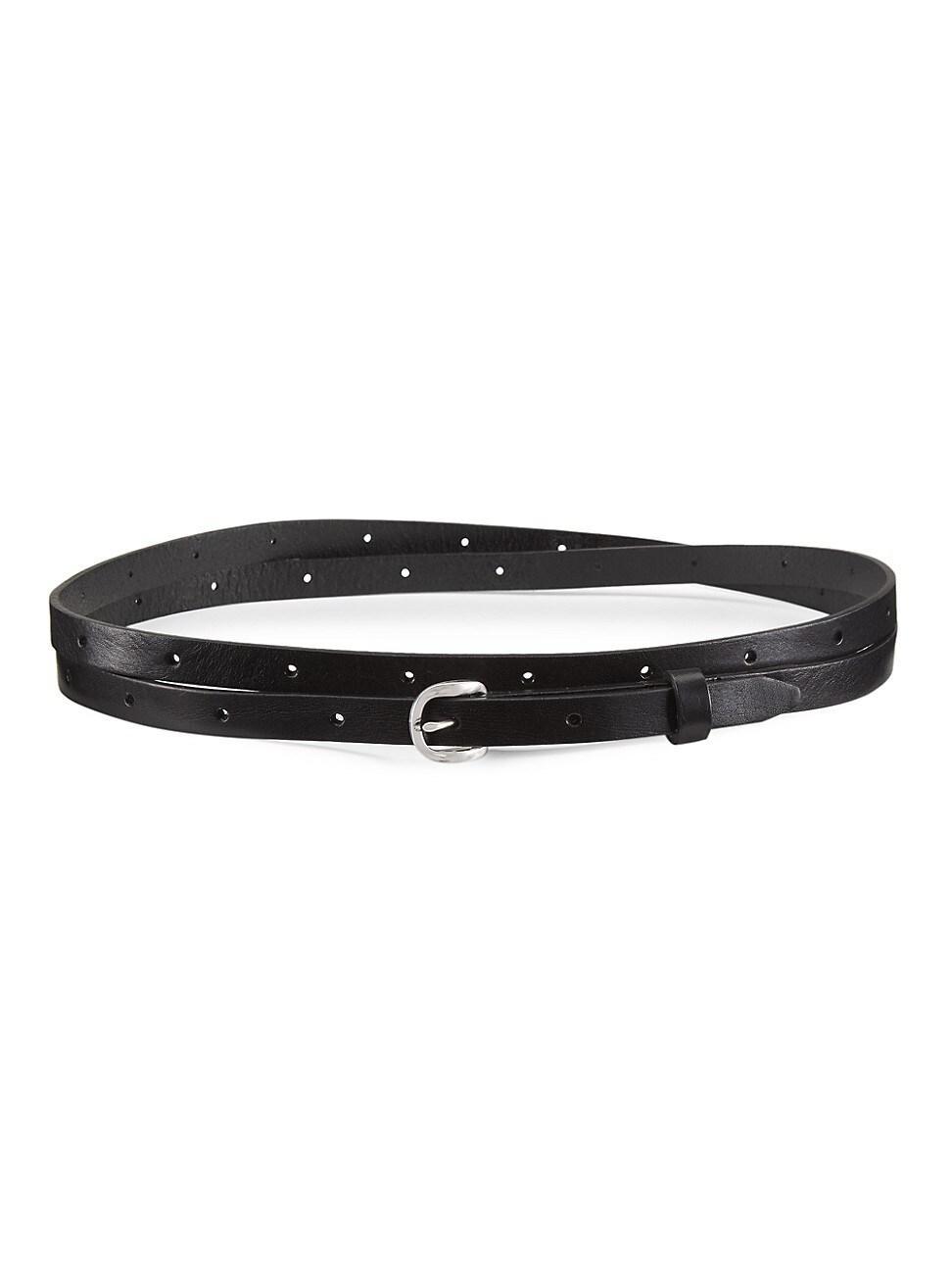 Womens Mini Belize Leather Wrap Belt Product Image