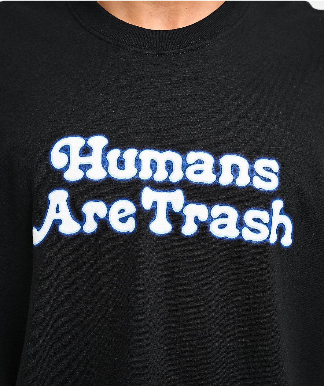 Samborghini Humans Are Trash Black T-Shirt Product Image