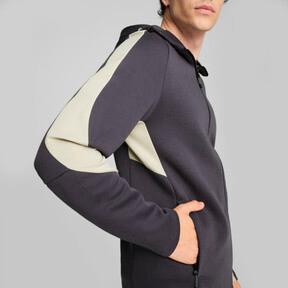 PUMA EVOSTRIPE Full-Zip Men's Hoodie in Galactic Grey Product Image