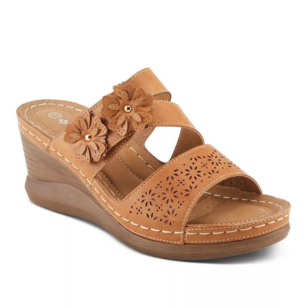 Patrizia Lolly Women's Wedge Slide Sandals, Size: 39, Camel Product Image