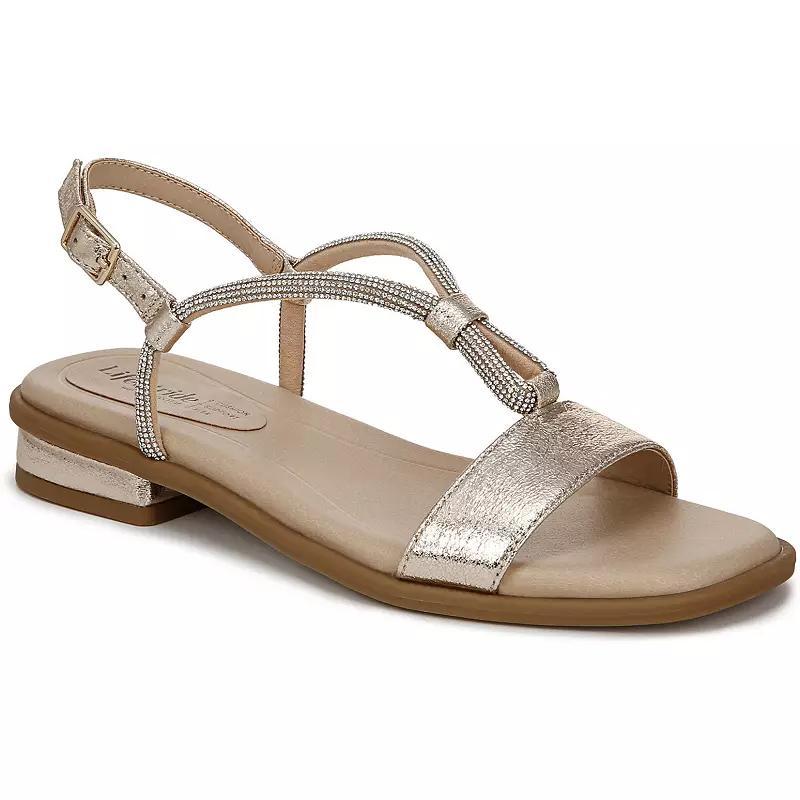LifeStride Radiant Women's Slingback Sandals, Size: 9, Platino Faux Leather Product Image
