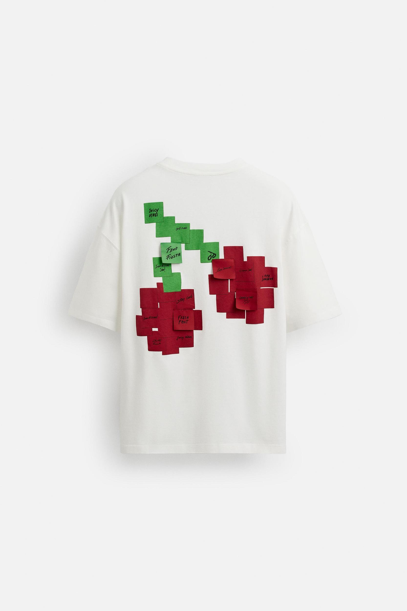 MUSICAL NOTE EMBROIDERED T-SHIRT Product Image